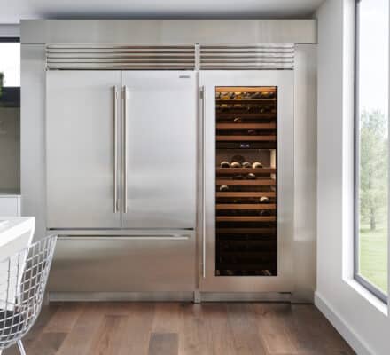 Sub-Zero high end appliances 48-inch French door and Wine