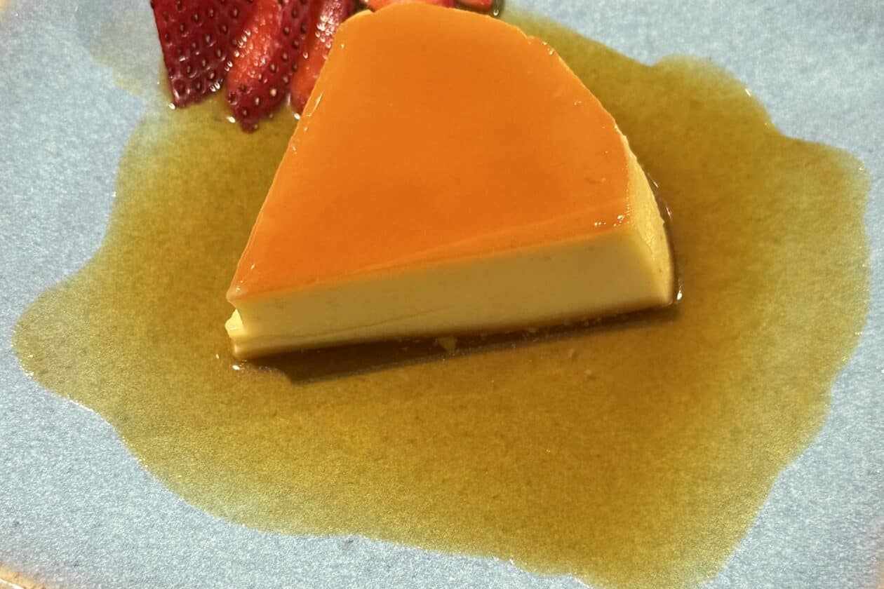 flan made with wolf convection steam oven