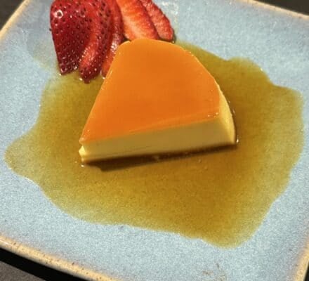 flan made with wolf convection steam oven