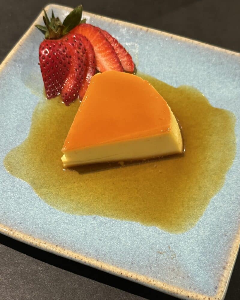 flan made with wolf convection steam oven