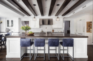 Veronica Campbell of high-end kitchen design company Deane, Inc. in Connecticut won regional accolades for this stunning kitchen.