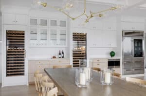 This Kathy Marshall kitchen design incorporates Sub-Zero and Wolf appliances in a stunning Cape Cod kitchen.