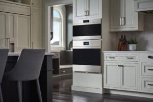 Wolf convection ovens can be paired with convection steam ovens or microwaves to enjoy a full range of cooking options.